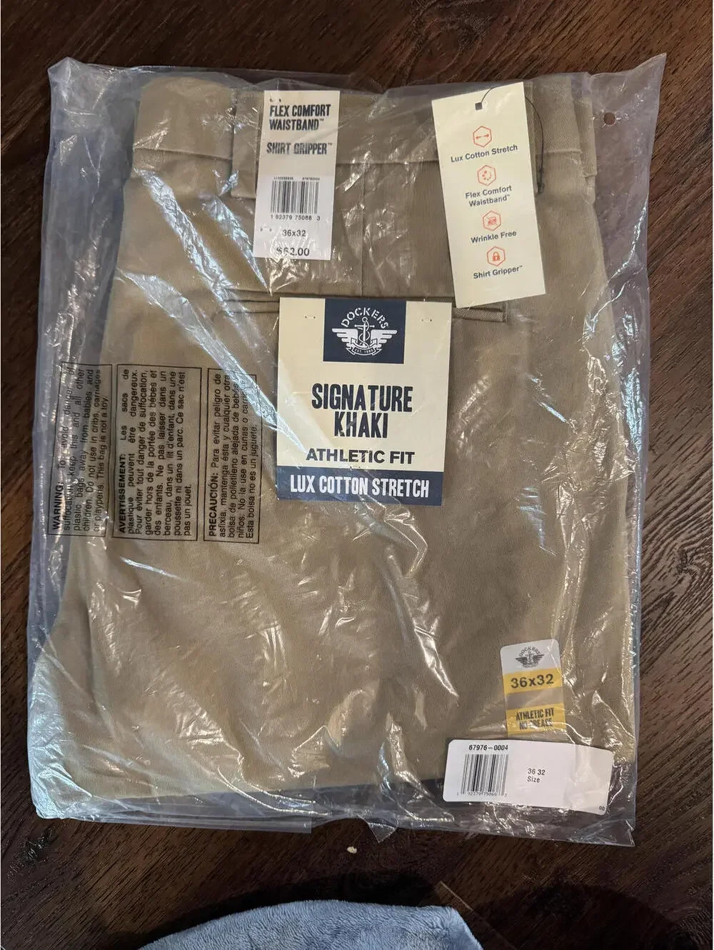 Dockers | Men's Tan Athletic Fit Khaki Pants | 36 x 32 | NWT | 1072
